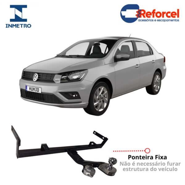 Engate Reboque Fixo VW Voyage 2009 A 2023 500 Kg